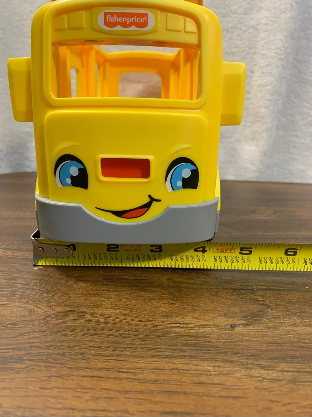 Fisher-Price Little People Yellow School Bus Toy Vehicle with Sounds